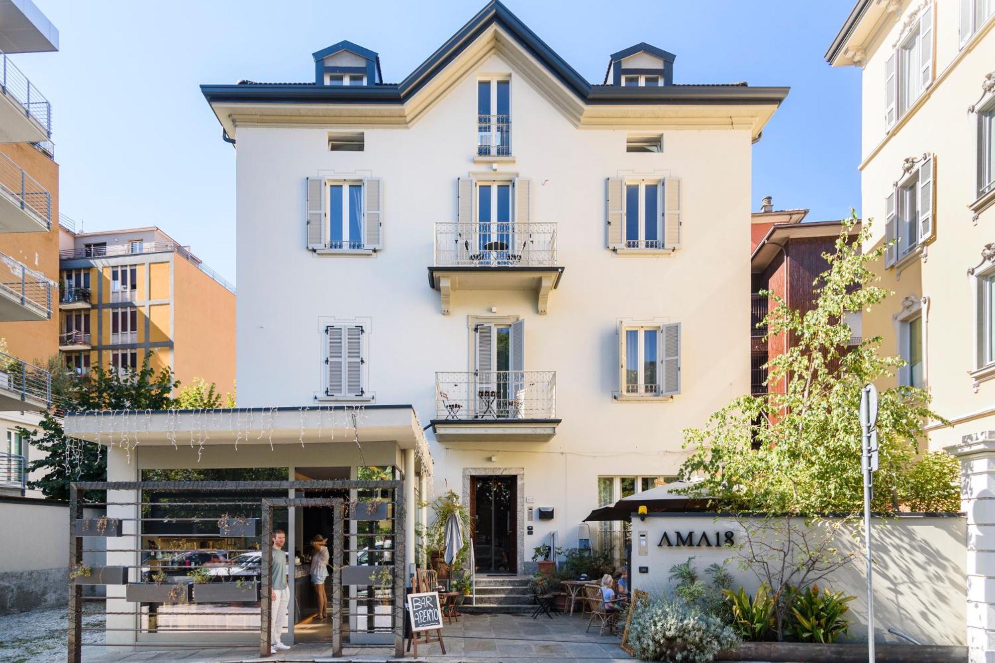 Historical Center - Free Parking And Private Terrace Apartment Como Luaran gambar